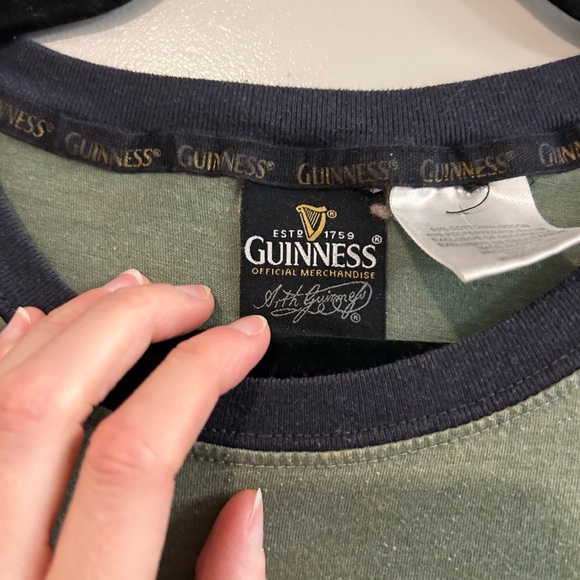 Guinness Olive Green Tee with Black Trim - Picture 2 of 3